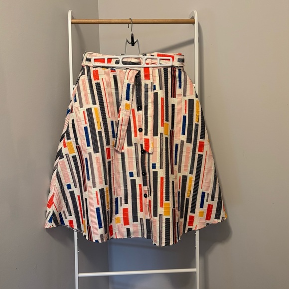 Hutch Dresses & Skirts - Anthropologie Hutch Multicolor A-Line Skirt with Belt